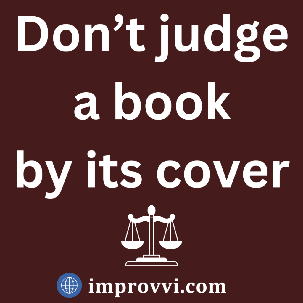 Don't Judge a book by its cover
