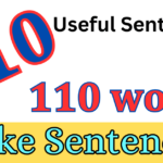 110 Useful English Sentences . Make sentences