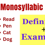 Monosyllabic words