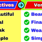 Adjectives and Verbs